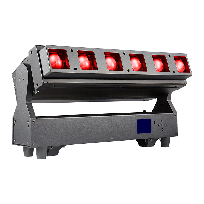 LED 6顆40W光束染色搖頭燈