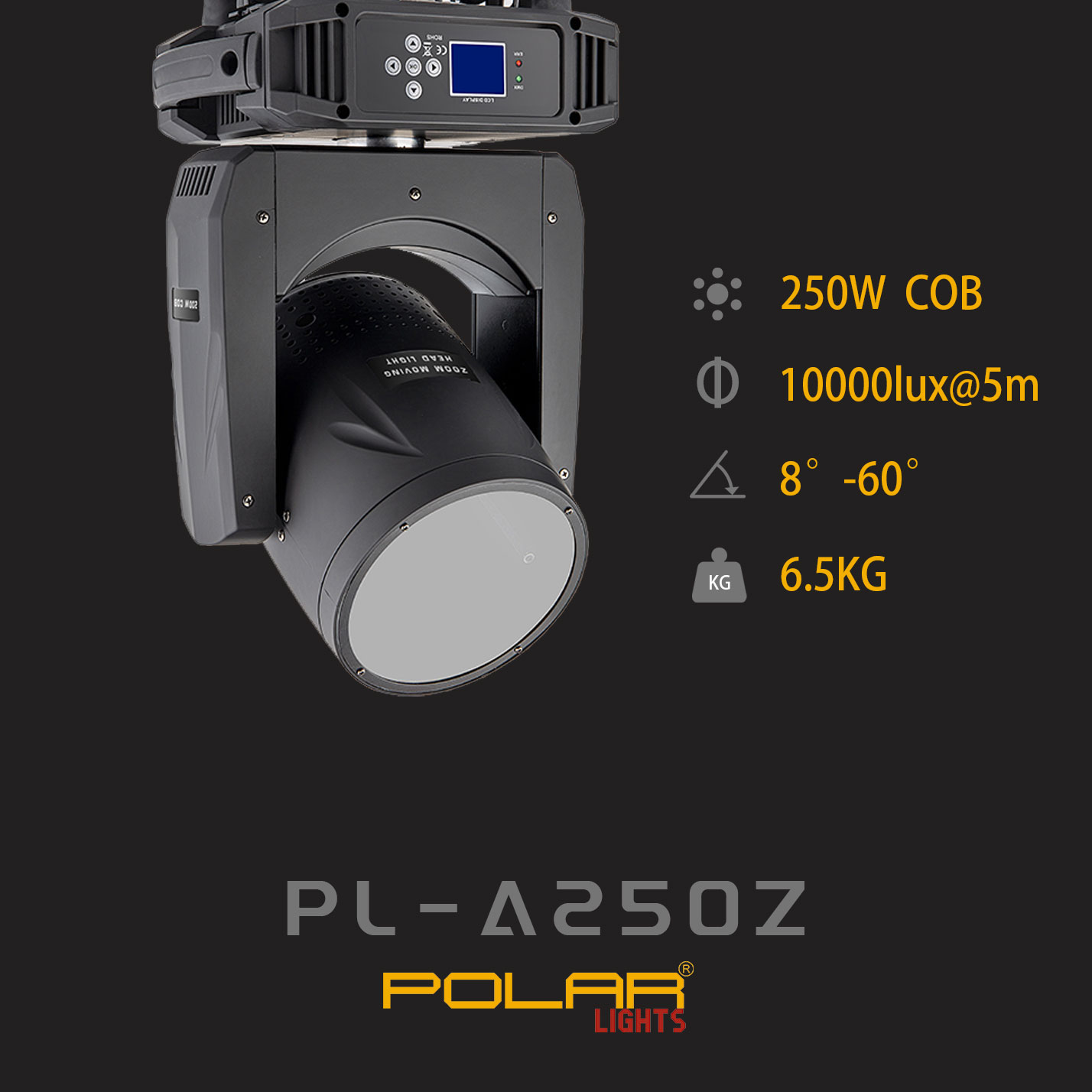 200W COB LED調焦搖頭燈